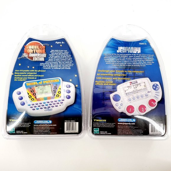 Tiger Wheel Of Fortune 20th Anniversary Edition & Jeopardy Electronic Handhelds- - Picture 2 of 5